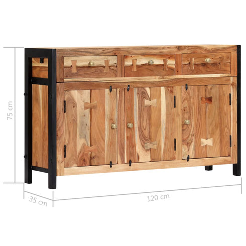 Rustika Rowe -  Sideboard 120x35x75 cm Solid Acacia Wood